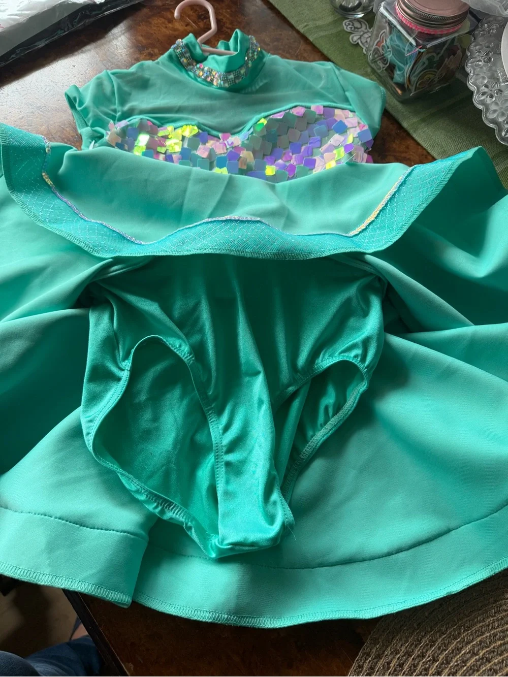 Weissman Turquoise Sequin Dance Dress for Kids